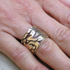 Shantaram Bronze Ring Pictured on Finger