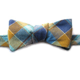 Self-Tie & Adjustable Bow Tie - Baker Beach Blue Plaid