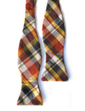 Self-Tie & Adjustable Bow Tie - Presidio Yellow Plaid