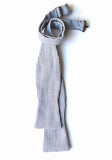 Self-Tie Bow Tie - Blue & Gray Stripes