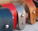 Wide Leather Wrist Cuff - Mixed Colors