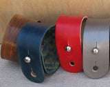 Wide Leather Wrist Cuff - Mixed Colors