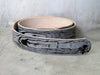 Butch Gray Wood Grain Leather Belt by FluffyCo