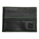 Bike Tube Wallet - Green Stitching