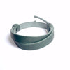 Leather Wrist Band with Adjustable Slide Knot - Ocean Green