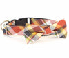Bow Tie Dog Collars - Presidio Yellow Plaid
