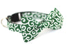 Bow Tie Dog Collars - Kimono Green