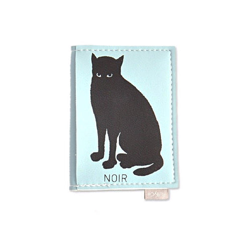 Vegan Mini Wallet - Black Cat