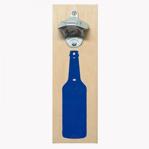 Wall Mount Bottle Opener - Blue Bottle