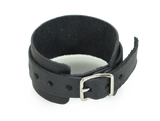 Leather Wrist Cuff with Buckle - Ocean Green