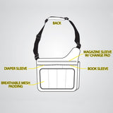 Diaper Bag - Grey Pinstripe