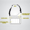 Diaper Bag - Grey Pinstripe
