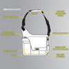 Diaper Bag - Grey Pinstripe