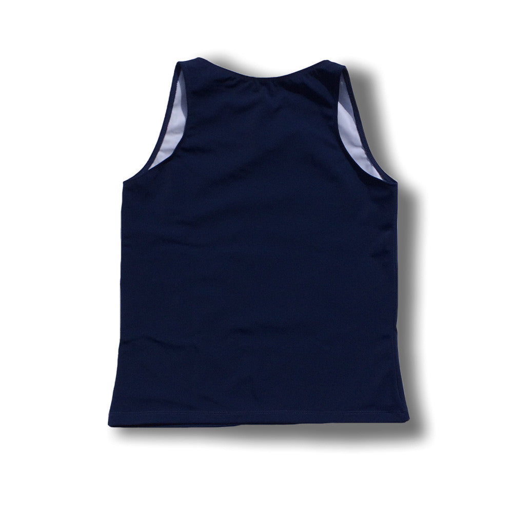 The Flatsea - Full Compression Swim Tank in Navy - Butch Basix