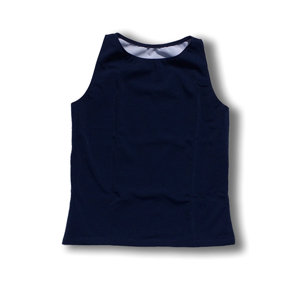 The Flatsea - Full Compression Swim Tank in Navy - Butch Basix