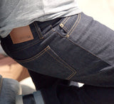 Slim Straight Jeans - Premium Dark Rinse Denim