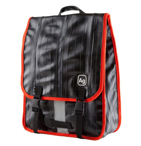 Recycled Bike Tube Slim Backpack - The Madison