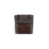 Dispatch Lunch Bag - Gray Waxed Canvas & Brown Leather