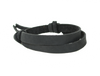 Black narrow leather wrist band with adjustable slip knot closure